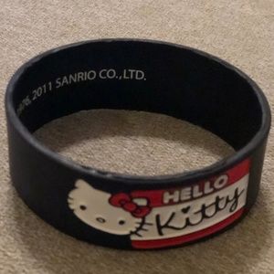 Hello Kitty Black Rubber Bracelet